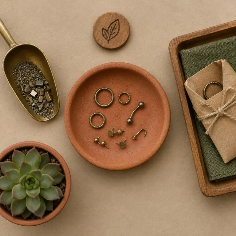 Piercing éco-responsable : métaux recyclés, studios engagés et bijoux durables