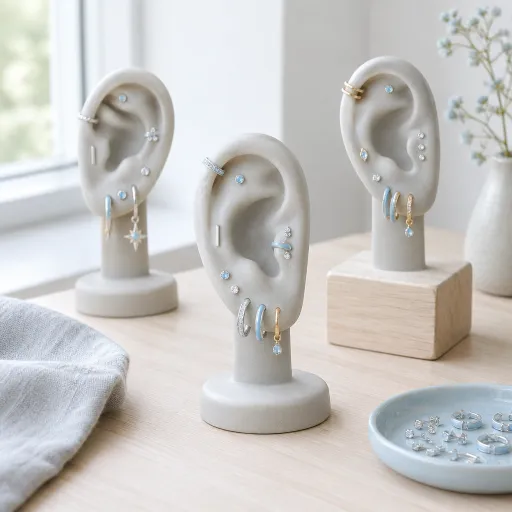 Le tour d’oreilles : l’art de sublimer chaque oreille avec des bijoux harmonisés
