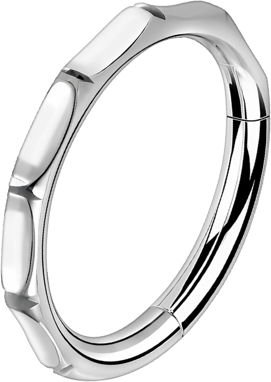 Titanium Clicker Ring in Modern Style, Helix Hoop Ear Jewelry Conch Nostril Piercing Clicker