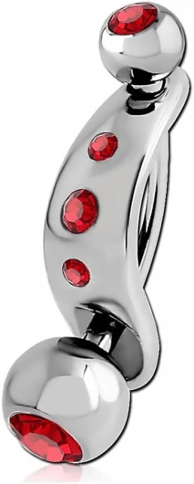 Bouclier intime acier Strass pour capuchon du clitoris