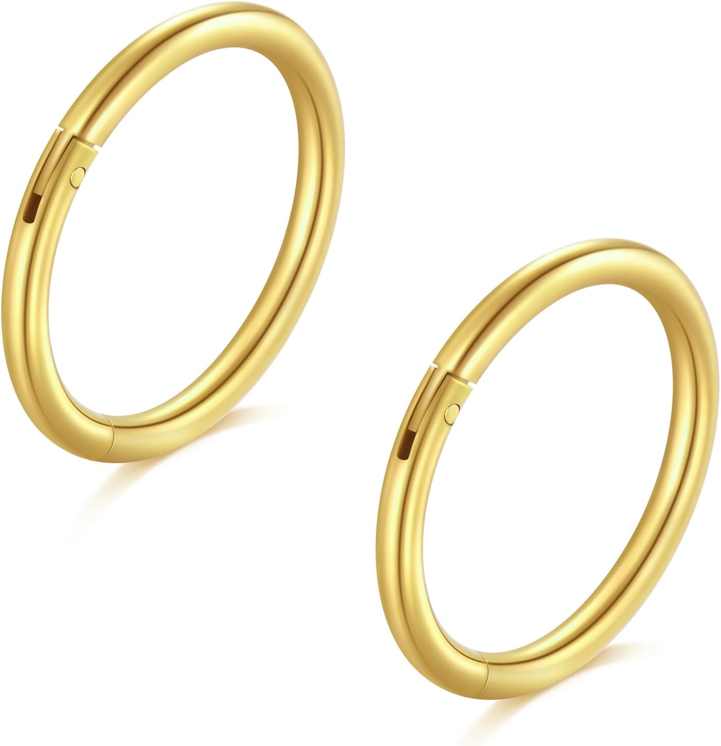 Hinged Clicker Segment Hoop Nez Anneaux 16G Acier Chirurgical Septum Piercing Hoop Helix Cartilage Daith Tragus Boucle d'oreille pour Femme Homme Piercing Levre Nez Anneaux 3 Pièces