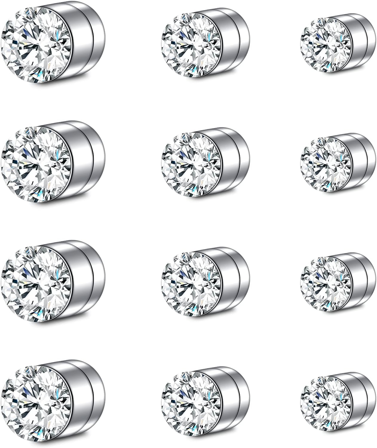 Faux Anneaux de Nez Cerceau Faux Anneau de Septum Clip sur Bijoux Faux Piercing en Acier Inoxydable Non percés