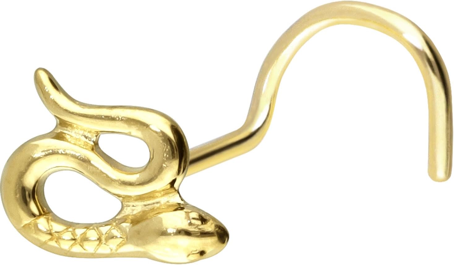 Piercingline Piercing de nez en or 750 - Forme en spirale - 18 carats