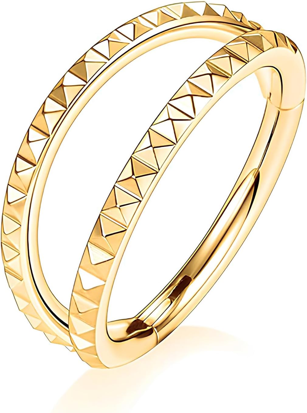 TONAUP Piercing Nez Anneaux avec CZ Doré