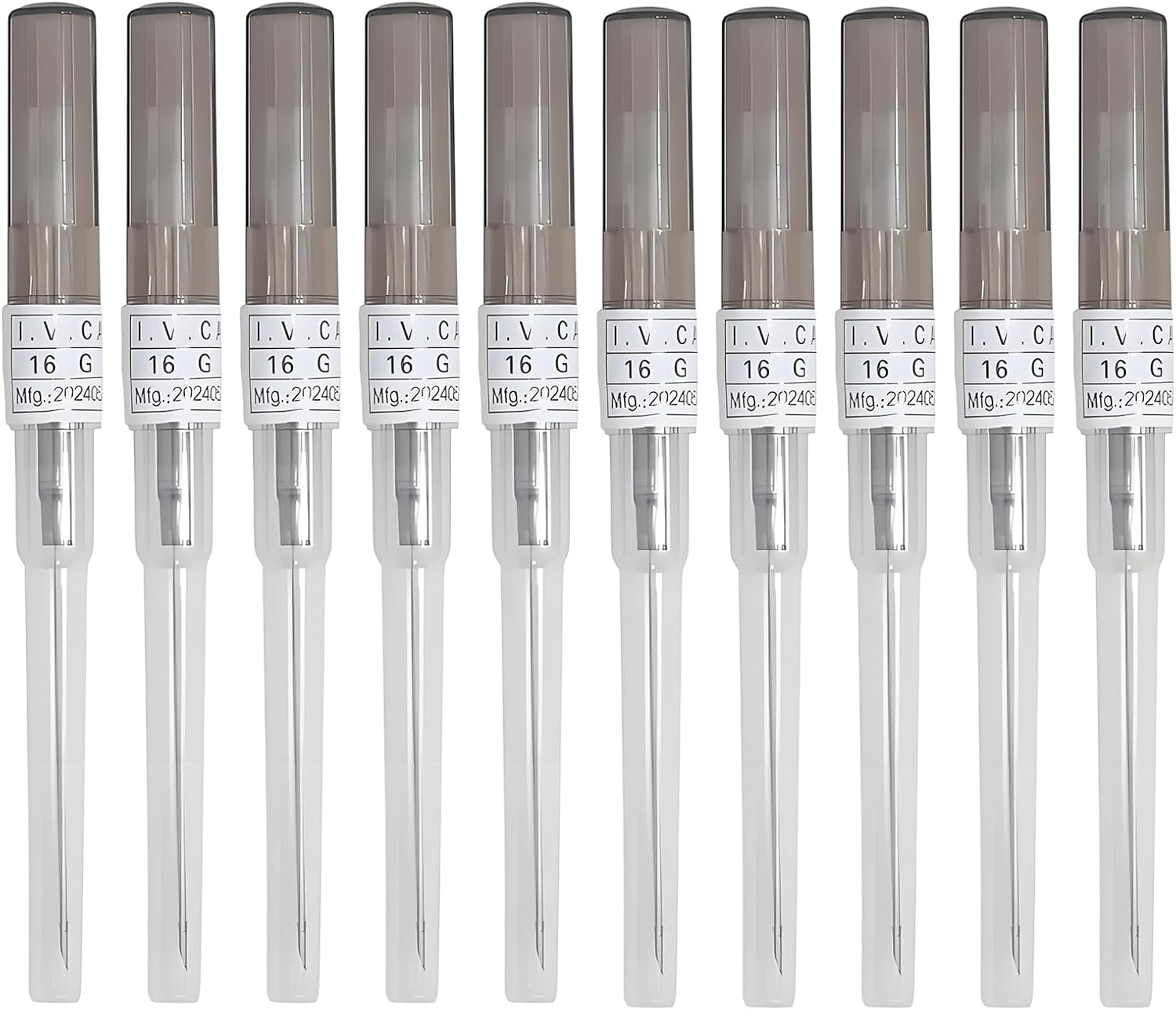 TGKEAIY Aiguilles Piercing, 10PCS Aiguilles de Perçage de Catheter, Piercing Outils IV Aiguille de Cathéter pour Nombril Ventre Mamelon Nez Oreille(16G)