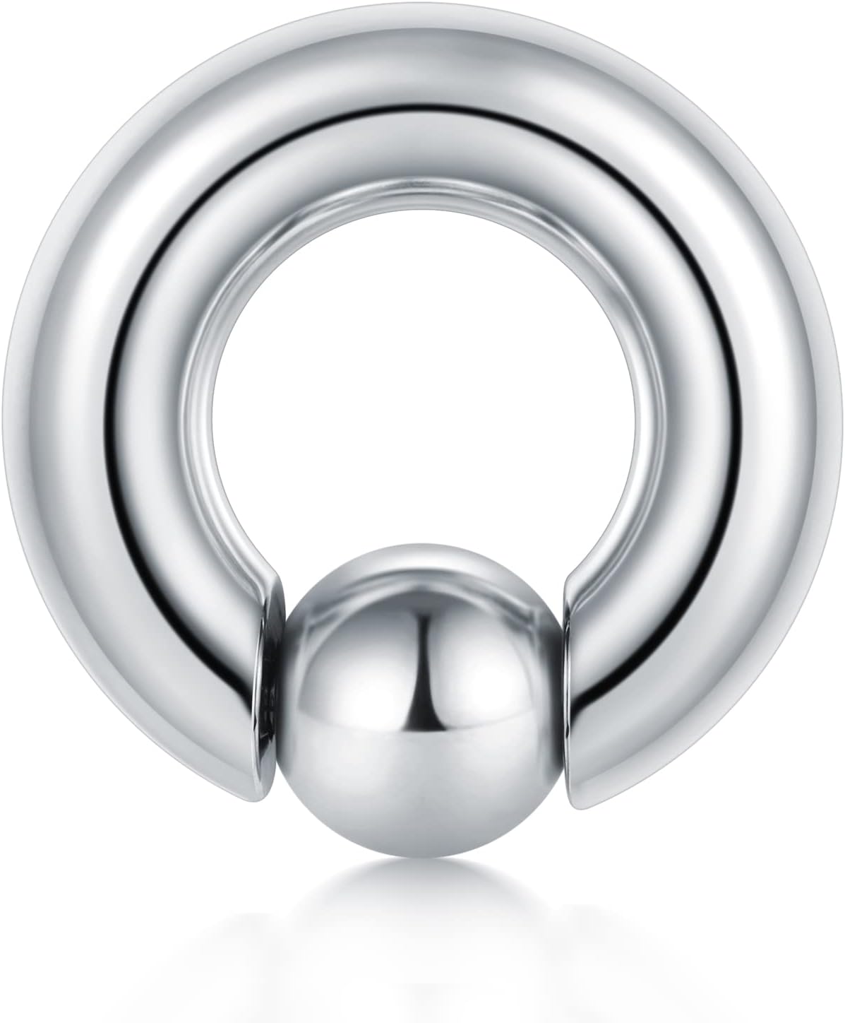 316L Acier Chirurgical Anneaux de Perles Captives Intim Captive Bead Ring BCR Piercing Bijoux (1.6 2 2.5 3 4 5 6 8 10mm épaisseur)