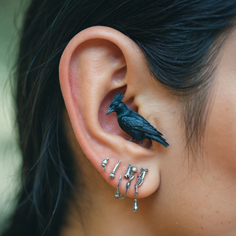 La signification du piercing rook : un voyage à travers l'oreille