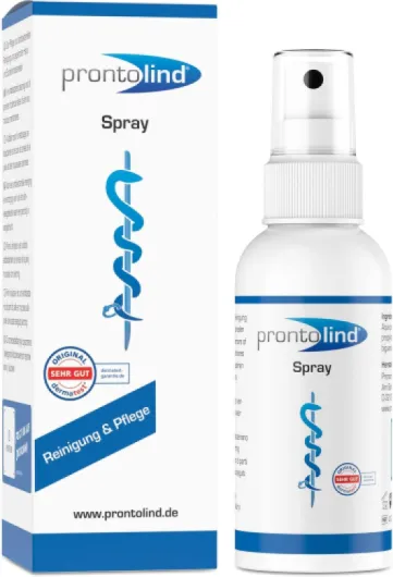 Prontolind Spray 75ml - Pour le nettoyage et l'entretien des piercings, tunnels, plugs et modifications corporelles - Recommandé par les plus grands studios de piercing!