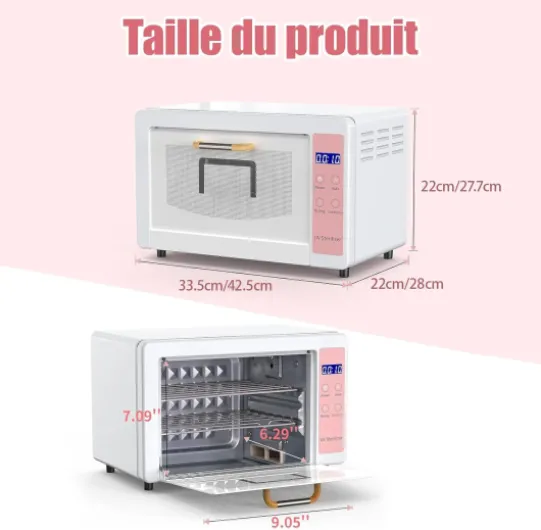 Stérilisateur Haute Température UV, autoclave stérilisation, Armoire de Désinfection UV, Appareil de stérilisation, technologie de séchage à l'air chaud 167 °F, pour le Salon（10L/Rose） 10L rose