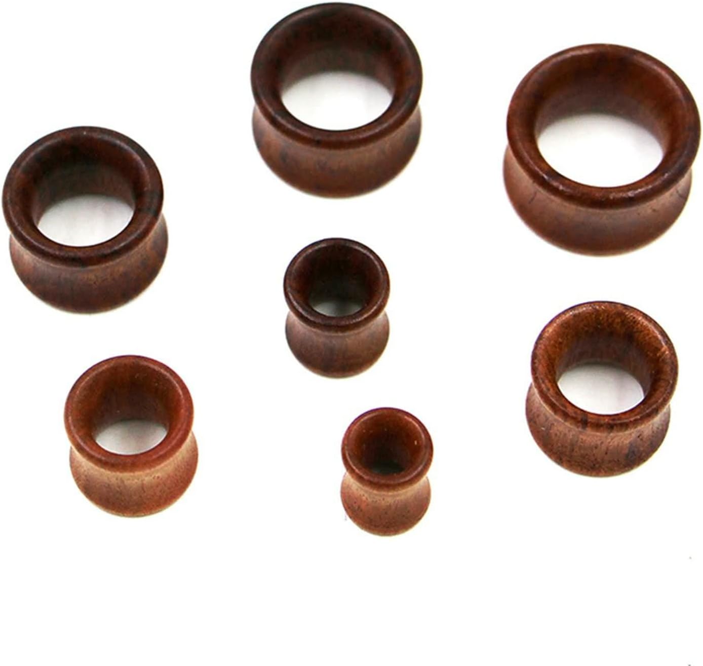 Beydodo Ecarteur Oreilles 8mm, Ecarteur Tunnel Oreilles Bois 2 Pièces Marron Plug Ecarteur Oreille 0g 16.0 Millimètres