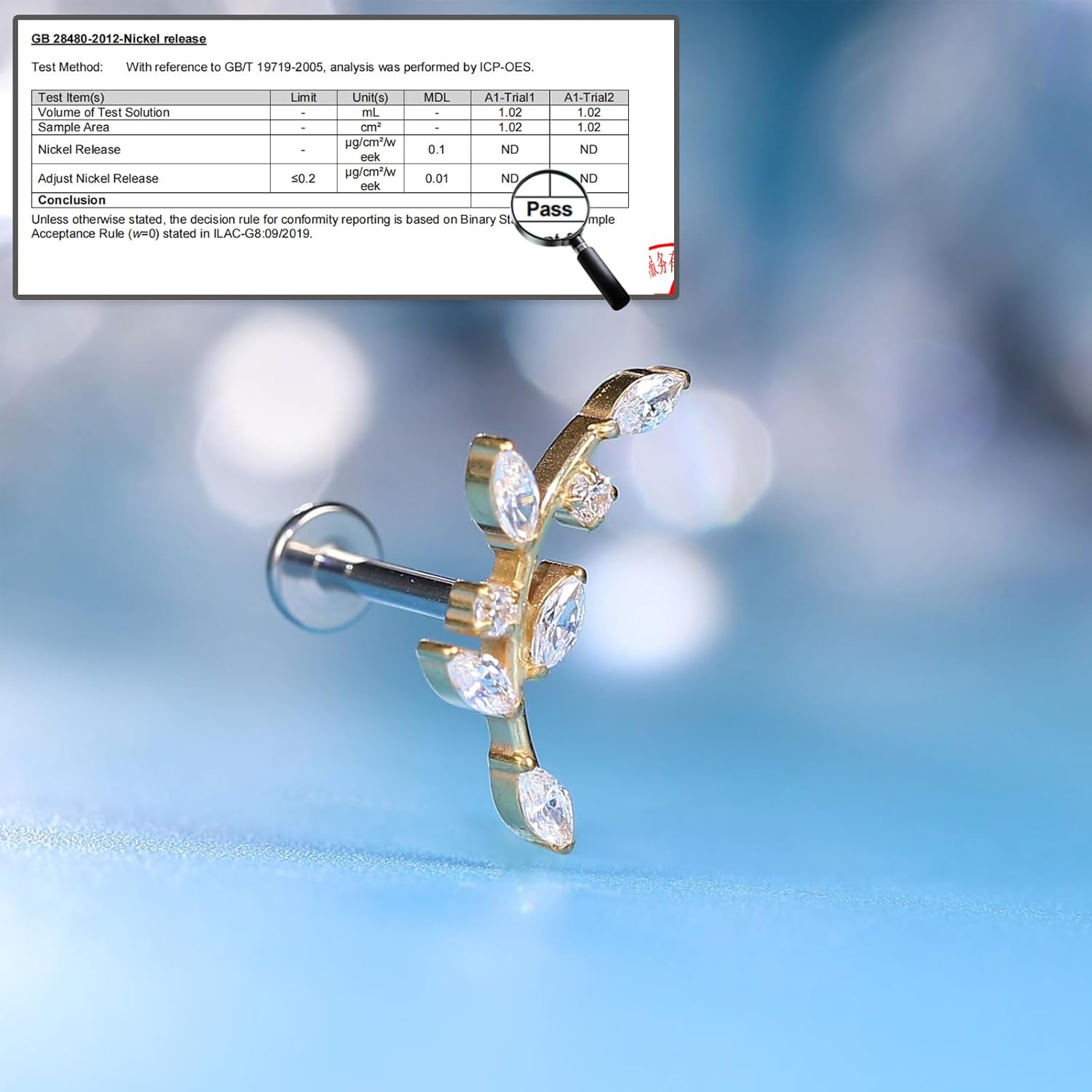 F136 Titanium Hypoallergenic Piercing Jewelry 18G 6mm 8mm 10mm Flat Back Internally Threaded Implant Grade Climber Stud Crawler Earrings For Cartilage,Tragus,Helix,Conch,Nose,Lip(1pc) Classique