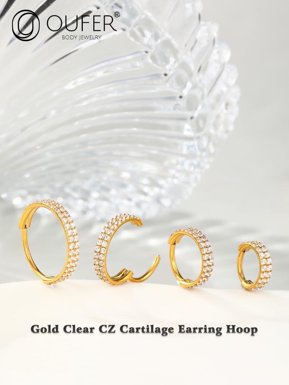 Gold Nose Ring Hoops 6/8/10/12mm Nostril Nose Rings 18G Helix Daith Tragus Conch Hoop Piercing Jewellery 316L Stainless Steel Cartilage Earring Hoops 8 mm