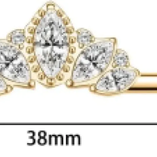 Test Piercing industriel 14G hengkaixuan : une barre d’oreille dorée qui fait le job sans se ruiner