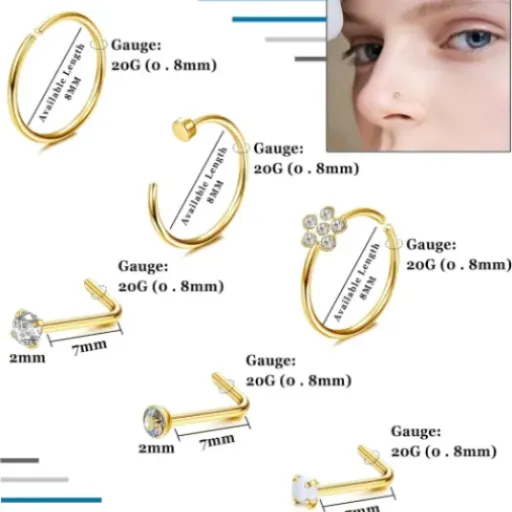 Test Adramata 26Pcs 20G Piercing Nez : un gros lot pas cher, avec quelques limites