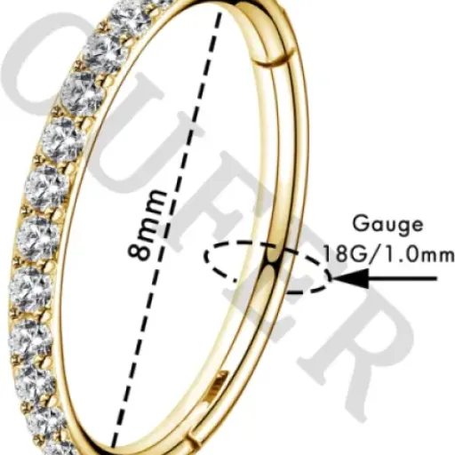 Test OUFER anneau 18G 8mm : un petit anneau nez/oreille qui fait le job sans chichi