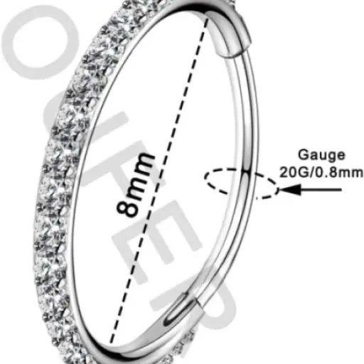 Test OUFER anneau 20G 8mm : un petit piercing pas cher qui fait le job (si tu choisis bien la taille)
