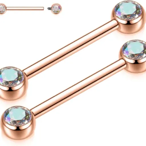 Test AROWRO Lot de 4 piercings téton titane : simples, jolis, et ça tient bien en place