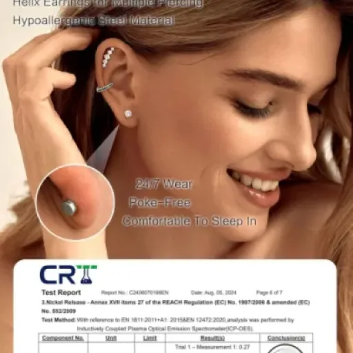 Test Adramata 12Pcs 16G Piercing Helix : un kit pas cher pour remplir ses piercings sans se ruiner