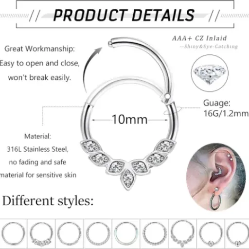 Test JeweBella 9PCS 16G : un kit de piercings pas cher qui fait le job (avec quelques limites)