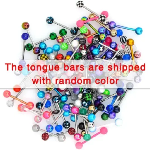 Test OUFER 100PCS Piercing Langue : le gros lot pas cher pour changer souvent