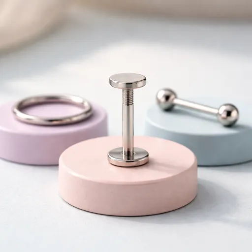 Labret interne, anneau segmenté, barbell : quel fermoir pour quel piercing