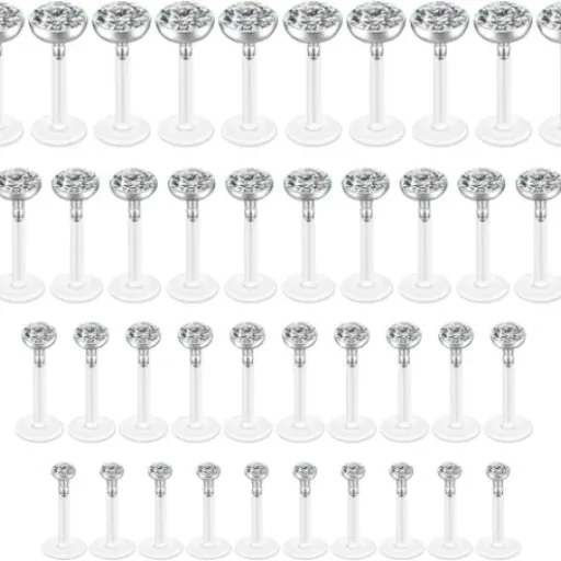 Test PiercingJak 40Pcs Labret : un gros lot pas cher qui fait (globalement) le job