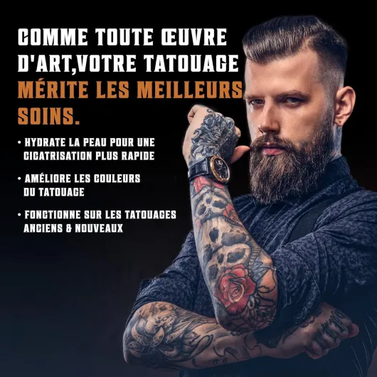 Viking Revolution Baume Tatouage - Soin pour Avant, Pendant & Après Tatouage - Crème Tatouage Cicatrisante Naturelle & Saine - Lotion Hydratante pour Favoriser la Guérison de la Peau (2 Pc) 57 g (Pack of 2)