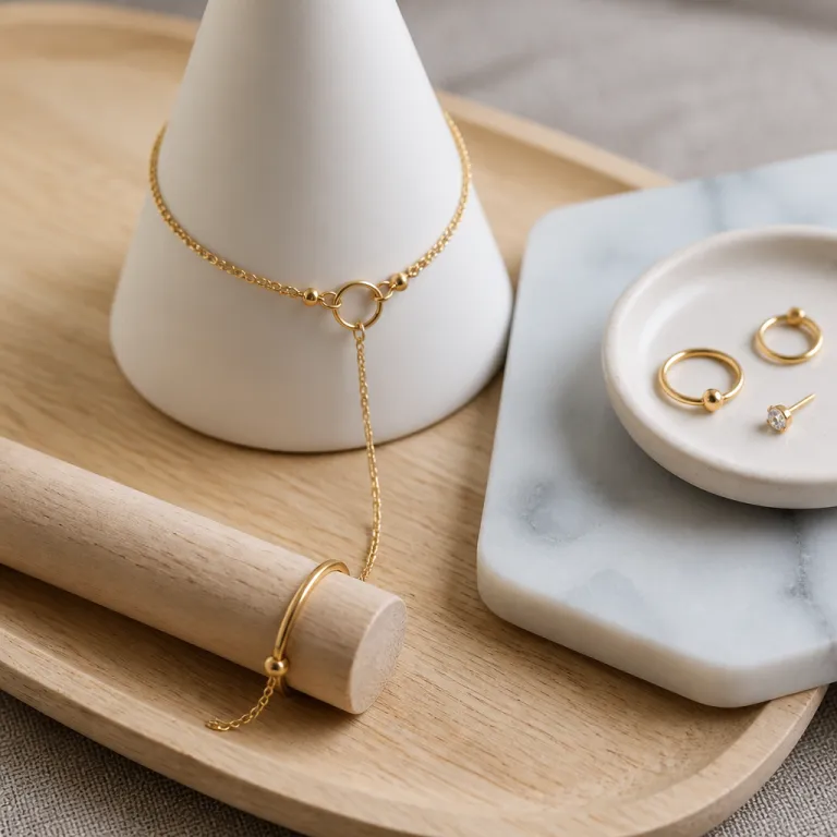 Comment choisir un bracelet bague chaîne de main en or élégant et adapté aux piercings