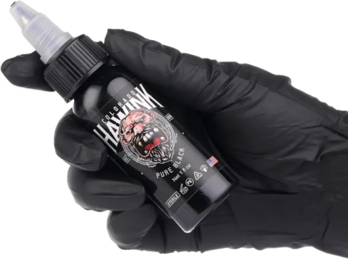 Encre Noire Tatouage Professionnel Noire Pur 1 Flacon de 30ml TI203-30-001 1oz Noir Pur