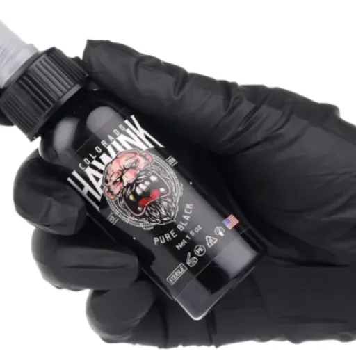 Test HAWINK Encre Noire Tatouage Professionnel : un noir correct qui fait le job sans ruiner le budget