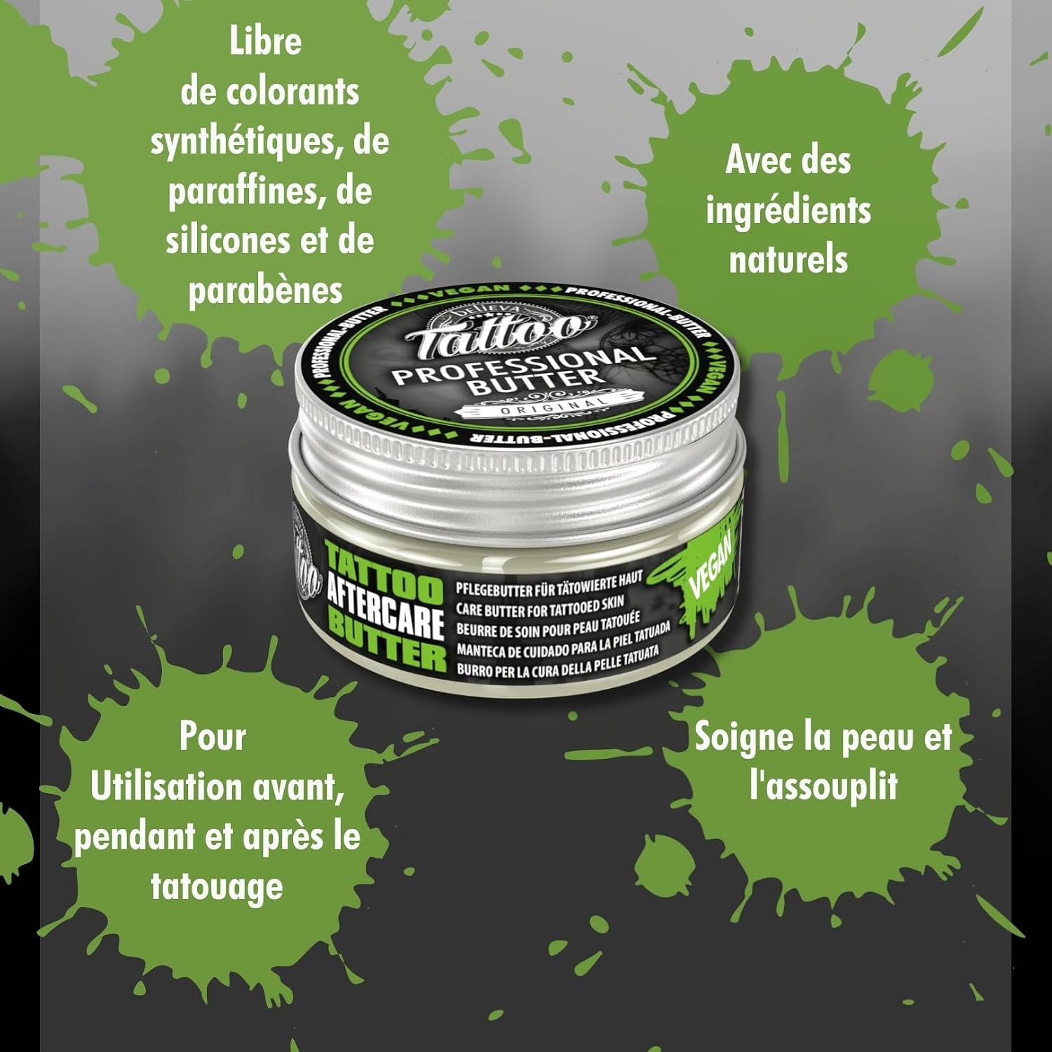 Professional Butter - Crème de Soin végétalienne pour Tatouage - 25ml 25 ml (Lot de 1)