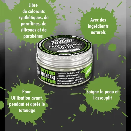 Professional Butter - Crème de Soin végétalienne pour Tatouage - 25ml 25 ml (Lot de 1)