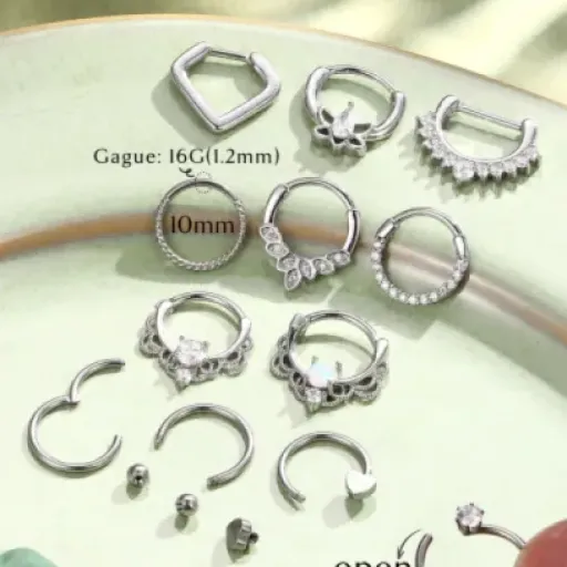 Test JeweBella 12 Piercings Septum 16G : un lot pas cher qui fait le job (avec quelques défauts)