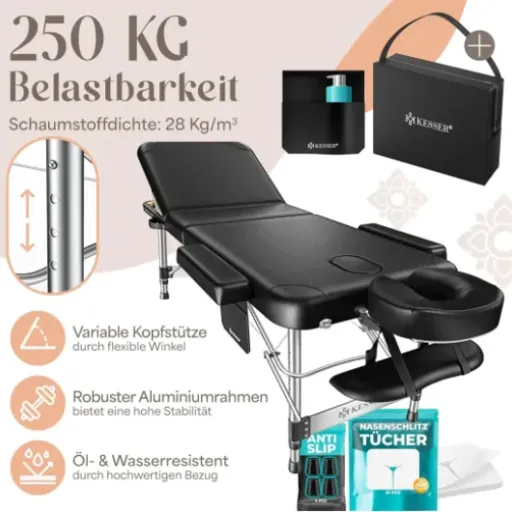 Test KESSER Table de Massage Pliable : une table sérieuse pour débuter sans se ruiner