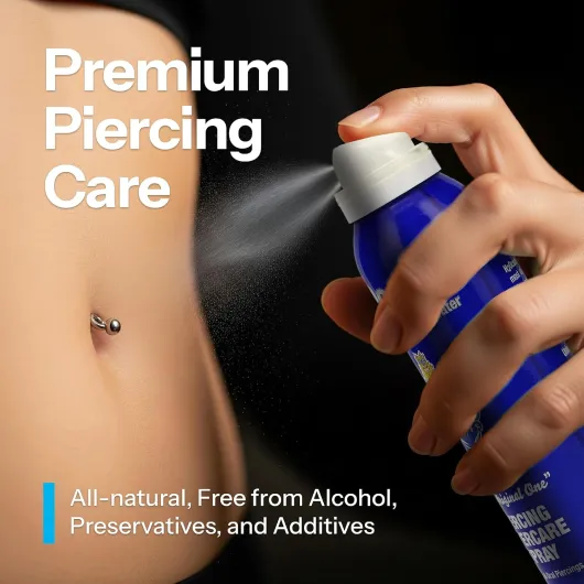 H2Ocean Piercing Après-Soin Spray, 4 Ounce Fluide bleu